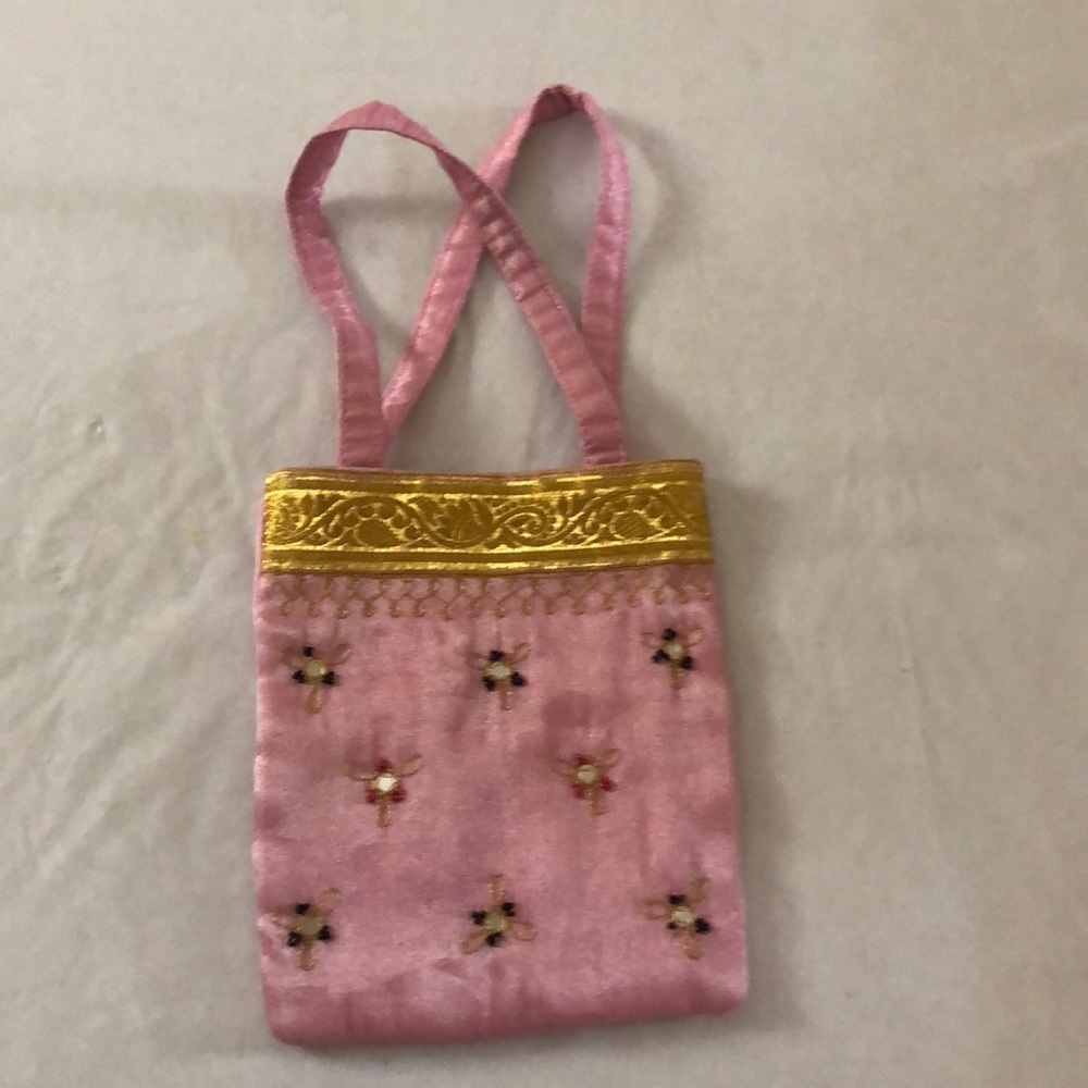 Pink small bag.